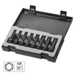 "SET DI 8 PUNTE LUNGHE PNEUM.DA 1/2"" TORX JBM"